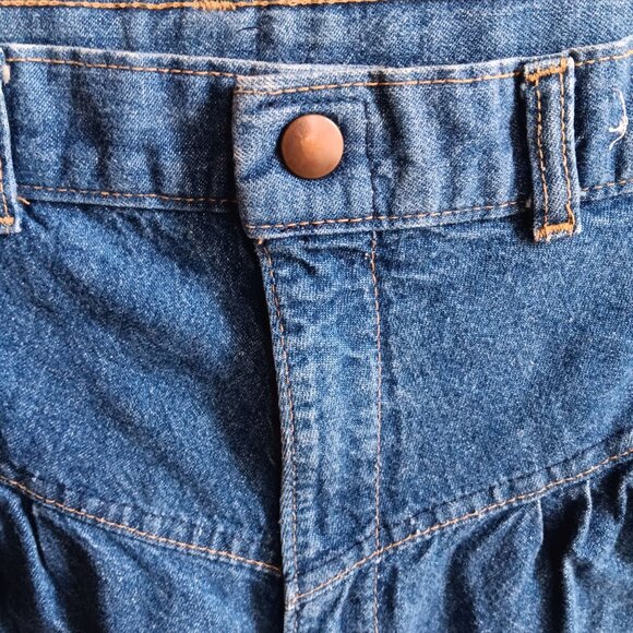 Vintage 80's 30x31 Women's Jeans Tiger USA High-Waisted Denim Jeans Size 15 Jr - Picture 9 of 10